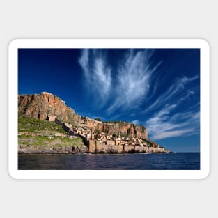 The medieval castletown of Monemvasia Sticker